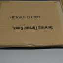 YBING Thread Holder Wall 54 Spools Thread Rack Embroidery Spool Thread Organizer Wall Mounted with Hanging Tools for Quilting Black Metal