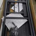 VECELO Loft Bed Twin Size with Desk, Metal Bedframe with Removable Ladder and Safety Guardrail, No Box Spring Needed, Space Saving, Noise Free, Dark Black