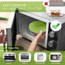 Silicone Bowl Lids Green Set of 5 Reusable Suction Seal Covers for Bowls, Pots, Cups. Food Safe. Natural grip, interlocking handles for easy use and storage.