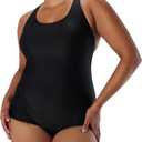 speedo Women's Swimsuit One Piece PowerFlex Princess Seam Ultraback Conservative Cut (12)