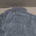 RECYCO Throw Blanket Soft Cozy Chenille Throw Blanket with Fringe Tassel for Couch Sofa Chair Bed Living Room Gift (Dusty Blue, 50'' x 60'')