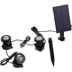 Solar Powered Underwater Light for Pool and Garden Color Changing LED Landscape Lamp Remote Control Waterproof Outdoor Lighting for Fountains and Fish Tanks