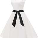 Bbonlinedress Women's 1950s Vintage Rockabilly Swing Dress Lace Cocktail Prom Party Wedding Guest Dress (M)