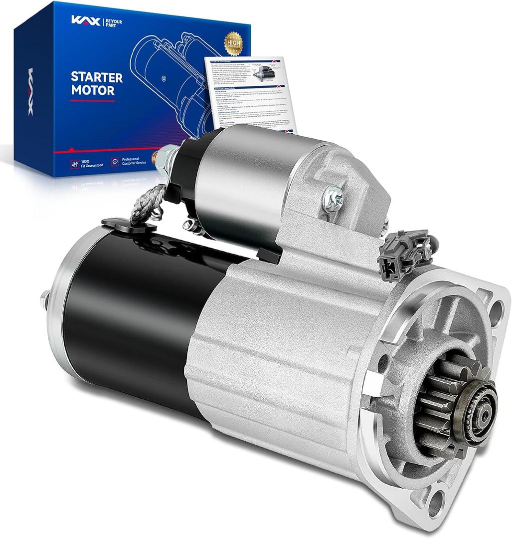 KAX Starter Motor Fits for Nissan Rogue 2008-2013, Rogue Select 2014-2015, Sentra 2007 2008 2009 2010 2011 2012 2.5L, 12V 1.7KW 13-Teeth Clockwise, Replace# 19061N