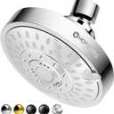 HOPOPRO 5-Mode High Pressure Shower Head - The Washington Post, NBC News, Today TV Show Recommended - High Flow Fixed Showerheads (4 Inch Silver)