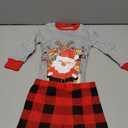 Kids Christmas Pajamas Boys Girls Hanukkah Thanksgiving Pjs Set Holiday Sleepwear 100% Cotton Size 18M-12Years 5T