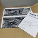 SUPERJARE 78.8 inch Narrow Console Table with Outlet, Sofa Tables, Behind Couch Table, Long Entryway Tables with Charging Station, for Living Room, Rustic Brown