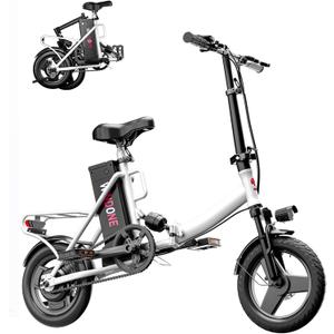 Windone S14/S16 Electric Bike for Adults, Max 19/22 MPH Speed & 28/50 Miles Range (PAS), 500W/750W Peak Motor, Foldable, Lightweight, Shock Absorbers, UL2849 Certified Ebike