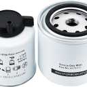 Oil Filter Water Separator Fuel Filter Kit 6678233 6667352 Compatible with Bobcat S220 S250 S300 S330 S630 S650 S750 S770 S850 T250 T300 T320 T630 T650 T750 T870 A300 A770 Skid Steer Loaders