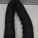 Sunolga Door Draft Stopper Blocks Hot and Cold Air with Removable Washable Cover for Bottom of Door, All-Season Seal for Wind, Right Angle Door Sweep for Gaps Up to 3", Home Essentials, 38", Black