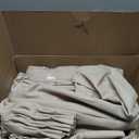Oatmeal Extra Long 108 Inch Pinch Pleated Living Room Curtains 4 Panels Set, 40"W x 108"L