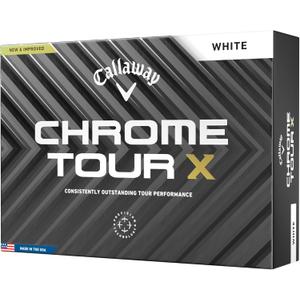 Callaway Golf Chrome Tour X Golf Balls (One Dozen, White)
