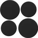 Reston Lloyd Electric Stove Burner Covers, Set of 4, Black, 10" x 0.5" x 10" (length x width x height)