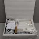 Wall Sconces Sets of 2, Retro Industrial Wall Lamps, Hardwired Bathroom Vanity Sconces Wall Lighting with White Fabric Shade, Indoor Wall Lights for Bedroom Living Room Corridor Black