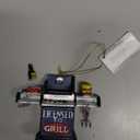 Christmas Holiday "Licensed to Grill" Outdoor Grill Figurine Ornament - 3.5" x 3" x 1.5"
