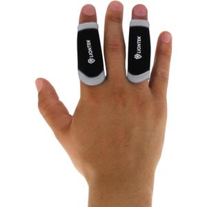 LIONTEK Single Finger Sleeve Pair - Sports Compression Finger Sleeve for BJJ, MMA, Basketball, Weight Lifting, and More (X-Small)