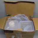 VERONES Large Tall Airtight Food Storage Containers, 10 PACK Plastic Airtight Kitchen & Pantry Organization, Ideal for Flour & Sugar Plastic Canisters with Labels (Blue)