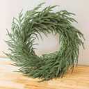 26 Inch Christmas Wreath for Front Door, Thickened Norfolk Pine Wreath Outdoor Indoor - Large Artificial Green Wreaths for Windows, Walls, Farmhouse Christmas Decorations