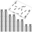 20PCS Scrapbook Extension Posts Album Accessories Extension Post Replacement for Binding Extending Post-bound Refillable Photo Album Scrapbook Screws Craft Diy Refill Pages (12 mm/ 0.47 Inch)