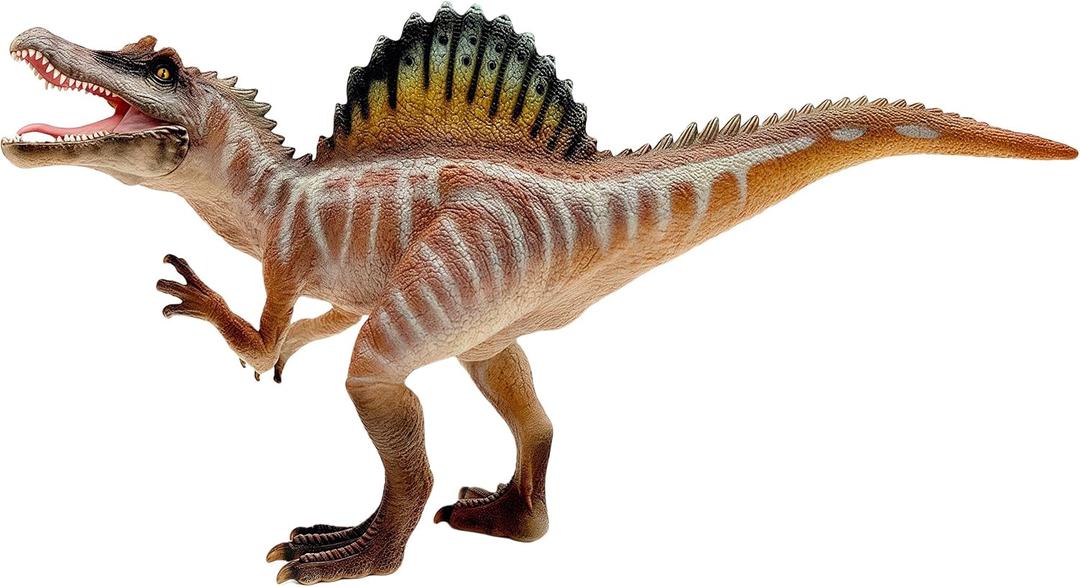 Gemini&Genius Spinosaurus Action Figure with Moveable Jaw, Dinosaur Toy for Kids, Early Science Dino Education, Collectible Display Toy and Creative Gift for The Dino Lovers