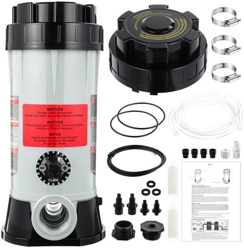 Aurelema off Line Chlorinator Replacement Compatible with Hayward Cl220 Automatic Chlorinator Feeder for in Above Ground Pool Off-line Fertilizer Dispenser Inline Automatic Chemical Feeder with O Ring