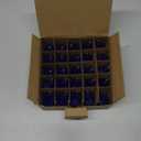 C7 LED Replacement Light Bulbs, 25-Pack Shatterproof With E12 Candelabra Base for Christmas String Lights, Waterproof & Dimmable Village Bulbs - Blue