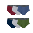 Fruit of the Loom Men's Underwear Briefs, Tag Free & Moisture Wicking, Assorted Color Multipacks, 6 Pack  Assorted Colors, XLarge