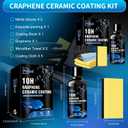 10H Ceramic Coating, Premier Paint Protective Sealer with Super Hardness Ceramic Top Coat for Rain Repellent, Scratch Resistant, High Gloss Finish & Years Longer Protection than Wax -1.7oz