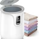 ZAFRO Luxury Towel Warmer  - Smart Timed Hot Towel Warmers for Bathroom with LED Display, 24-Hour Delay, Auto Shut Off & Child Lock, Warms 3 Oversized Towels & Robes for Spa (Snow White)