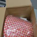 Glooglitter 2 Pcs Christmas Lamp Shades Set 5" Top x 10" Bottom x 6.5" High (Spider) Red Plaid Christmas Lamp Shade for Xmas Holiday Table Decor Supply