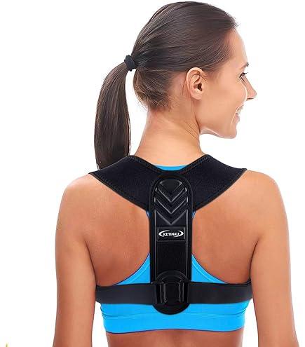 Alsoay Posture Corrector for Women and Men, Back Brace Adjustable Upper Posture Support, Back Support, Comfortable Back Straightener Support for Clavicle Support, and Providing Pain Relief from Neck