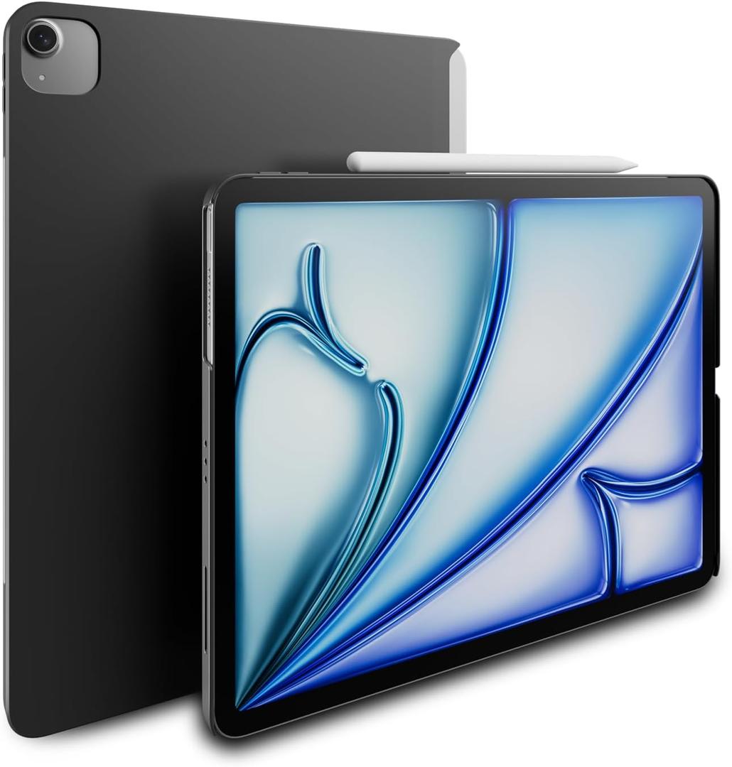 MAGEASY CoverBuddy Lite for M3/M2 iPad Air 13" (2024-2025-2025) - iPad Air Case Compatible with Magic Keyboard - Black (1.2)