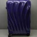 Luggage Sets 5 Piece Suitcases with Wheels, Suitcase Set, ABS+PC Hardshell Luggage set with Phone Holder Durable Travel Luggage with TSA Lock Spinner Wheels, Navy (5 Piece Sets (20/24/28/DB/TB))