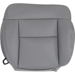 NLQR HW Medium Flint Gray Front Passenger Side Bottom Replacement Microfiber Leather Seat Cover Compatible with Ford F150 Lariat 2004 2005 2006 2007 2008