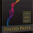 A-SUB Premium Photo Paper High Glossy 11x17 Inch 66lb for Inkjet Printers 50 Sheets, Single Sided