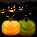 2pcs Pumpkin Night Light, 5-Color Dimmable LED Lamp with Touch Control and Auto-Switch Modes Nursery Nightlights Decor for Kids, Rechargeable Halloween Lantern Cute Silicone Light for Woman and Kids