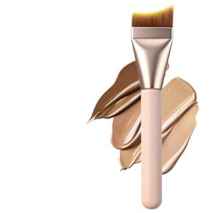 Flat Foundation Brush Spatula Brush Makeup Foundation Brushes for Liquid Makeup Spatula Foundations Brushes Soft and Fish Tail Shape Bristles Base Makeups Brushs for Seamless Application