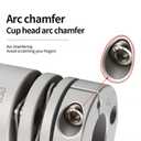 GND Flexible Shaft Coupling 5 to 5mm Diameter 26mm Length 35mm for Printing Machine Servo Electric Motor(5x5)