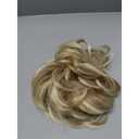CJL HAIR Large Messy Bun Hair Piece Wavy Curly Scrunchies Synthetic Chignon Ponytail Hair Extensions Thick Updo Hairpieces for Women Dirty Blonde