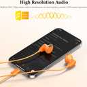APETOO USB C Headphones for iPhone 17 Pro Max 16 15 Plus iPad USB-C Wired Earbuds with Microphone Volume Control HiFi Stereo Type C Earphones for Galaxy S26/S25/S24/S23/S22 Ultra, Pixel 10 9 8, Orange