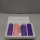 Christmas Products 3 Purple and 1 Pink Battery Operated Flameless Advent Candles with Remote Control and Timer