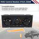 HVAC Control Module 27510-JS60B, 27510JS60B Front Climate Control Module Panel Compatible with Nissan Frontier/ Navara D40 2008-2012 Heater A/C Control Switch Panel Module with Tooltool