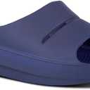 OOFOS unisex-adult Ooahh Slide (Blue Navy, US Footwear Size System, Adult, Women, Numeric, Medium, 14)