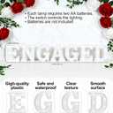 Engagement Party Decorations Engaged LED Letter Lights and Neon Marquee Signs for Indoor and Outdoor Wedding Celebrations, Ideal for Engagement Announcements, Bridal Showers, and Proposal Events