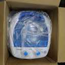 Mini Spin Dryer Portable Washing Machine Rotary Timer Controller Compact Laundry for Home Apartment RV, White/Blue
