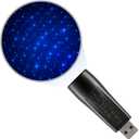 BlissLights Starport USB Laser Star Projector for Game Room Decor, Bedroom Night Light, or Galaxy Mood Lighting Ambiance (Blue)