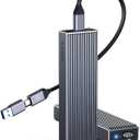 ORICO M.2 NVMe SSD Enclosure Aluminum Tool-Free Adapter, 10Gbps USB3.2 USB-C M2 Reader for M.2 PCIe NVMe M-Key 2230/2242/2260/2280 SSD, Thunderbolt 3 Compatible, External Case Support UASP Trim-BM2G2