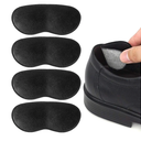 Dr.Foot Heel Grips for Men and Women, Self-Adhesive Heel Cushion Inserts Prevent Slipping, Rubbing, Blisters, Foot Pain, and Improve Shoe Fit - 2pairs + Extra 1 Shoe Horn (Black)