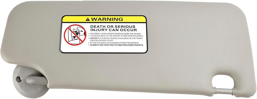 Areyourshop Sun Visor Left Driver Side 42747783 Gray for Chevy Sonic Spark 2012-2020