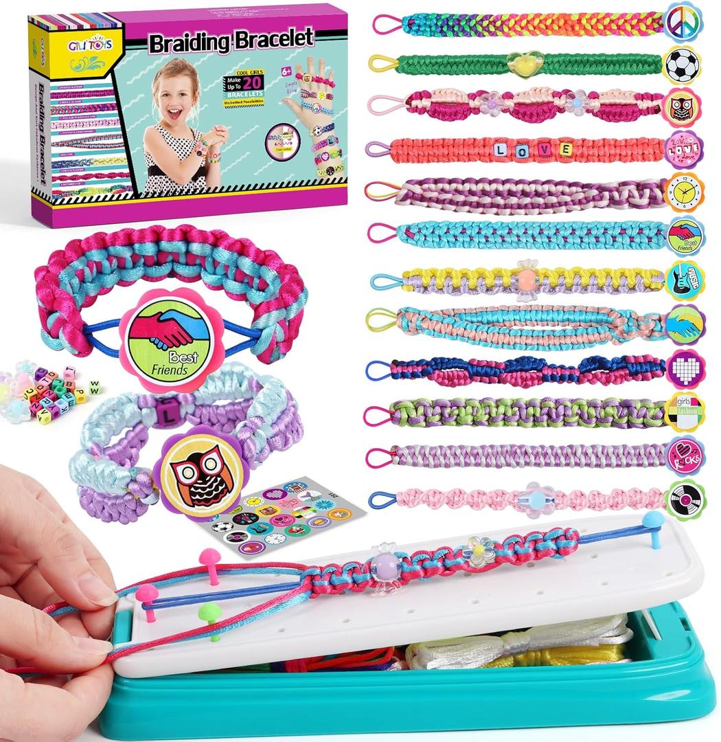 GILI Friendship Bracelet Making Kit for Girls Age 8-12  DIY Arts and Crafts Toys  Best Christmas Birthday Gifts Ideas for Girls 7 8 9 10 11 Years Old
